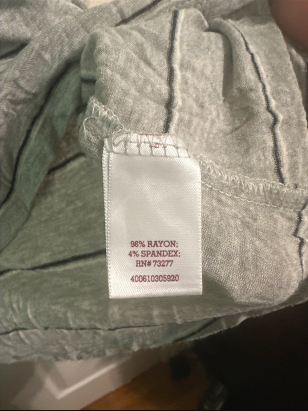 SO Gray Striped Scoop Neck Pocket Tee - Picture 5 of 7